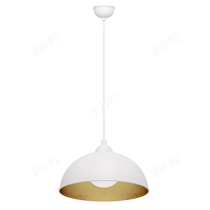 Modern Industrial Antenne Pendant Light 3D model image 6