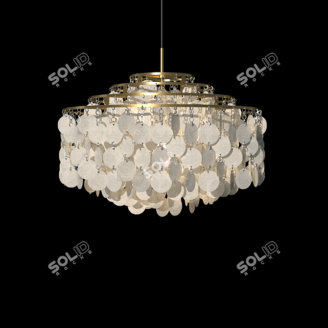 Modern Glass Chandelier: Arundel 3D model image 2