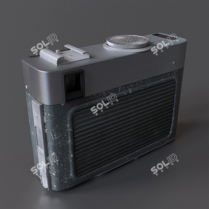 Vintage Soviet Chayka 3: Classic Half-Frame Camera 3D model image 3