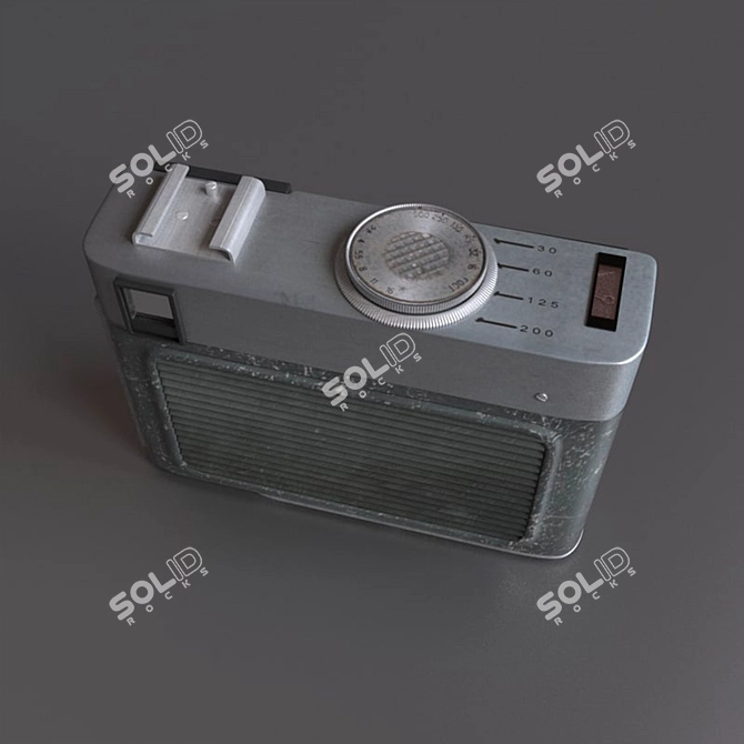 Vintage Soviet Chayka 3: Classic Half-Frame Camera 3D model image 4