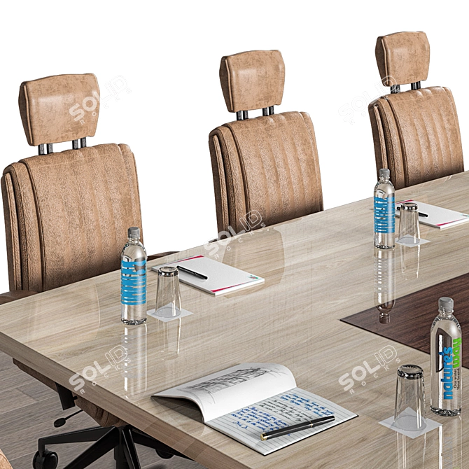 Modern Conference Table 2015 3D model image 3