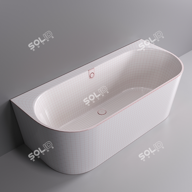 Elegant Wall-Mounted Bathtub: Oberon 2.0 3D model image 3