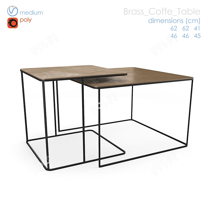  Versatile Modern Coffee Table 3D model image 1