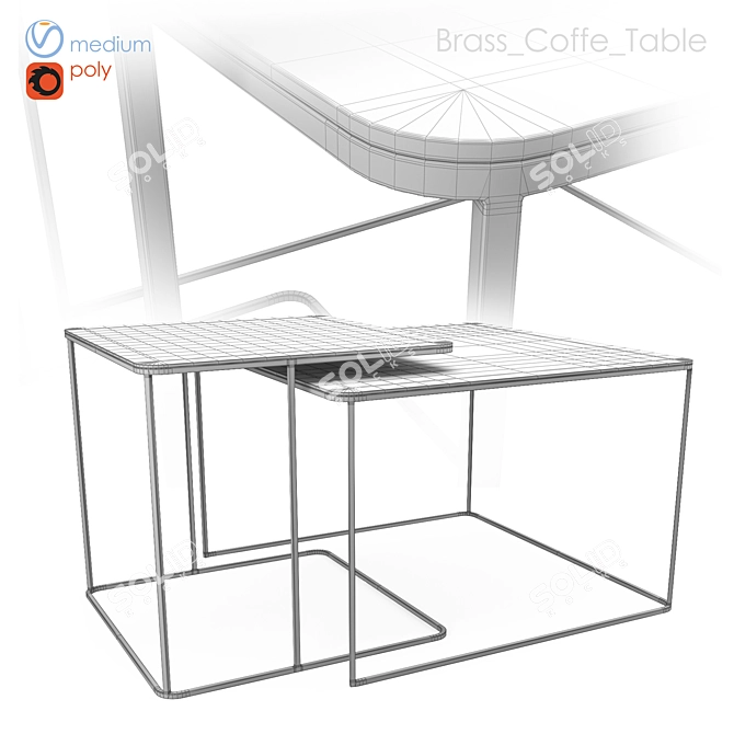  Versatile Modern Coffee Table 3D model image 3