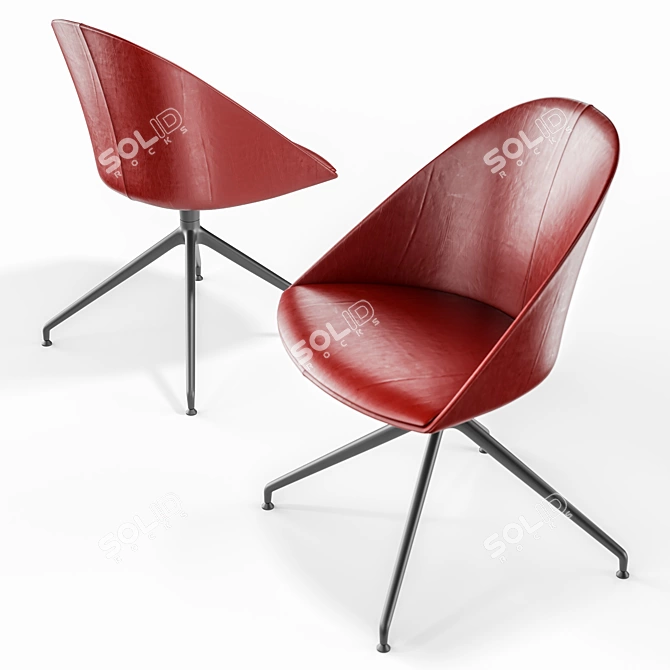 Arper Cila Chair + Meety Table Set 3D model image 3