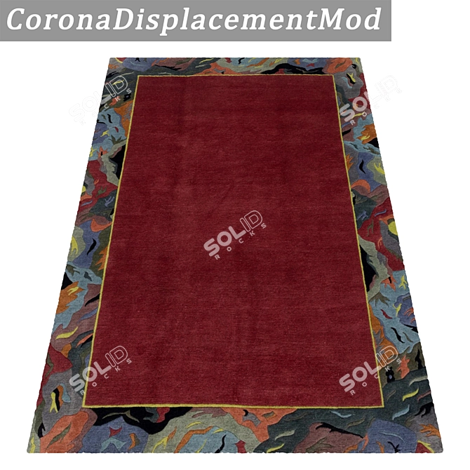 Elegant Set of Carpets 3D model image 4