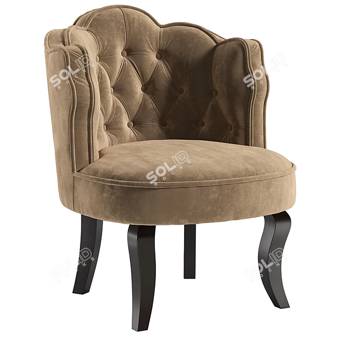 Modern 4Rooms Armchair 3D model image 2