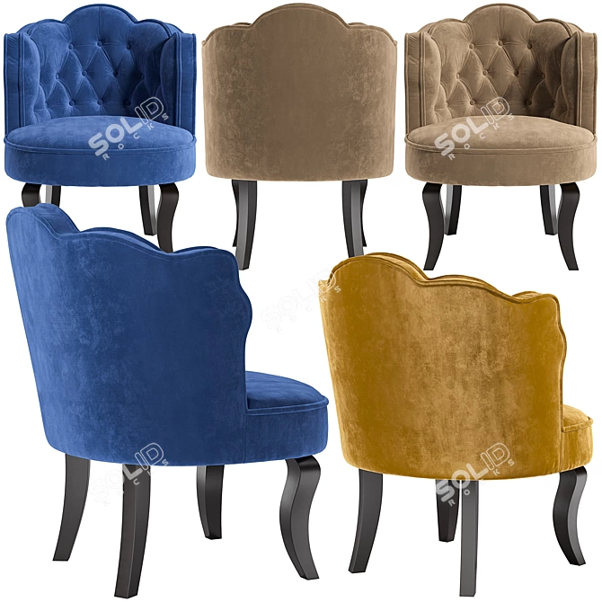 Modern 4Rooms Armchair 3D model image 4