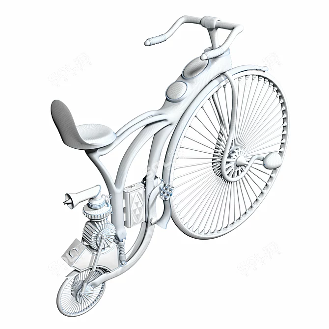 Title: Steam Jamesson Steampunk Bike 3D model image 7