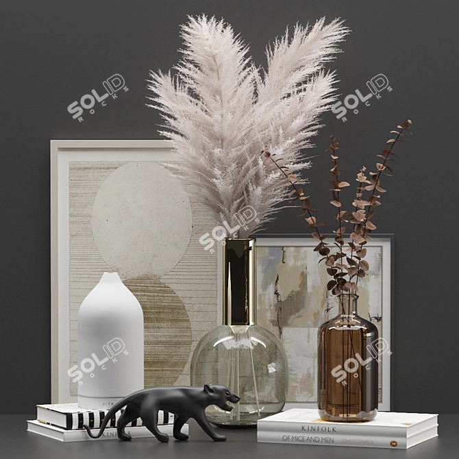 Modern Decor Set - 3Ds Max & Corona5.0 Files 3D model image 2