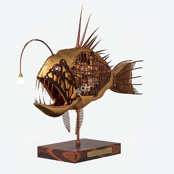 Illuminate Your Fishing Experience: Angler Fish 3D model image 6