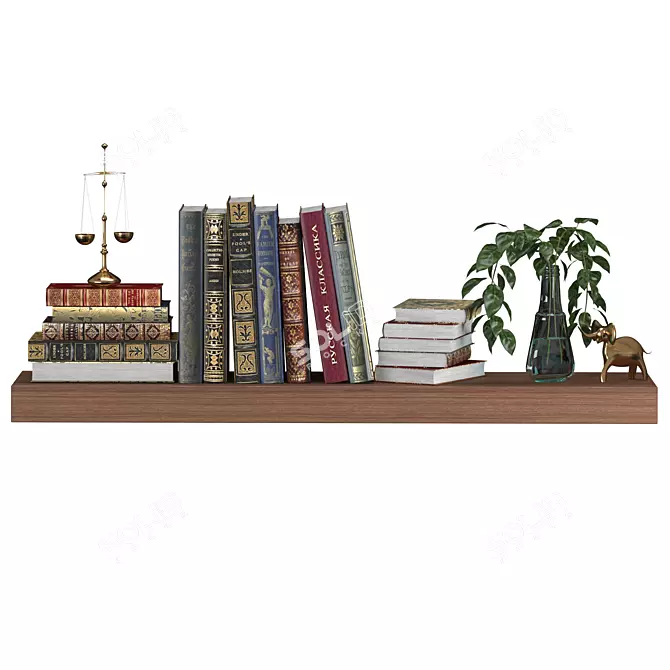 Title: Decorative Book Collection 3D model image 1