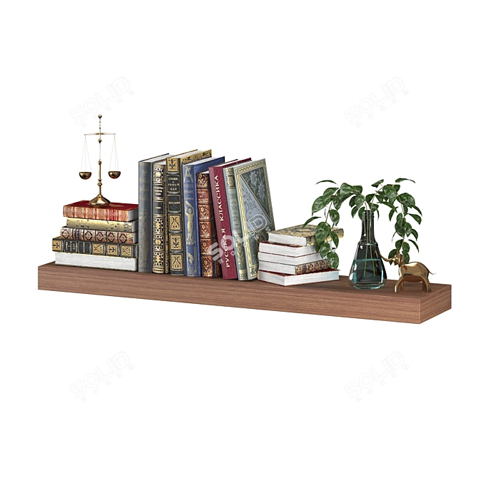 Title: Decorative Book Collection 3D model image 2