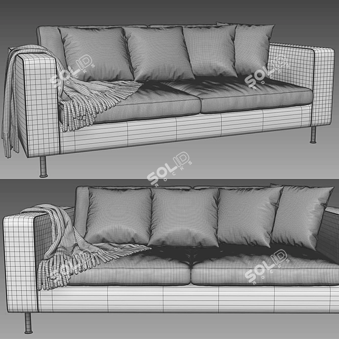 Modern BoConcept Indivi 2-Seater Sofa 3D model image 4
