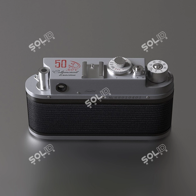 Vintage Zorki 4 Rangefinder Camera 3D model image 4