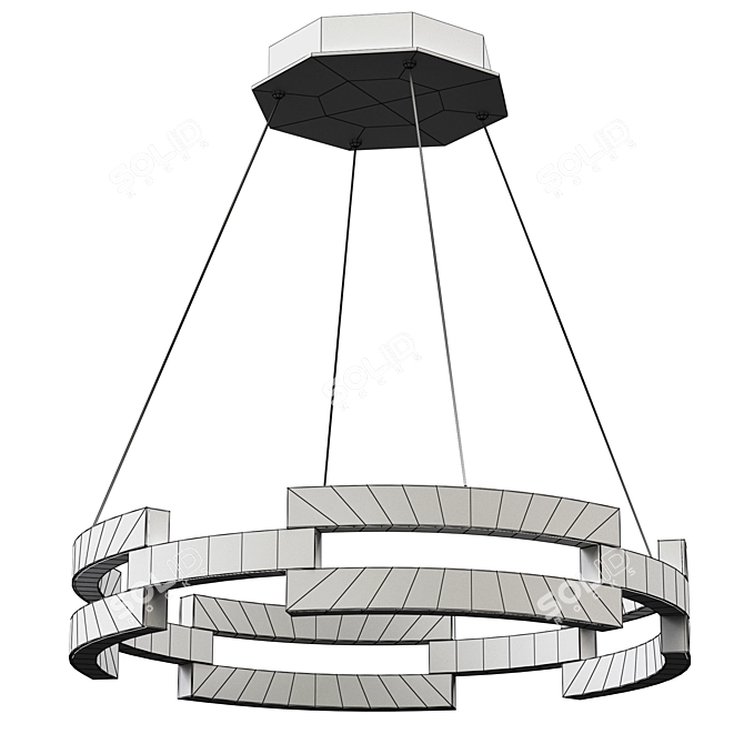 Elegant Chandelier Chain for Beautiful Lighting 3D model image 2