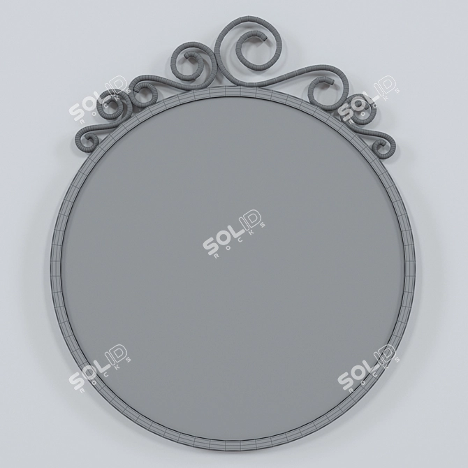 Versatile Oval and Round Mirrors, EKNE, IKEA 3D model image 3