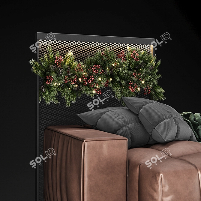 Black Cube Sofa: Modern Elegance in 3D 3D model image 2