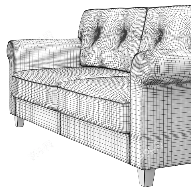 Pohjanmaan GLORIA: Stylish Convertible Sofa 3D model image 3