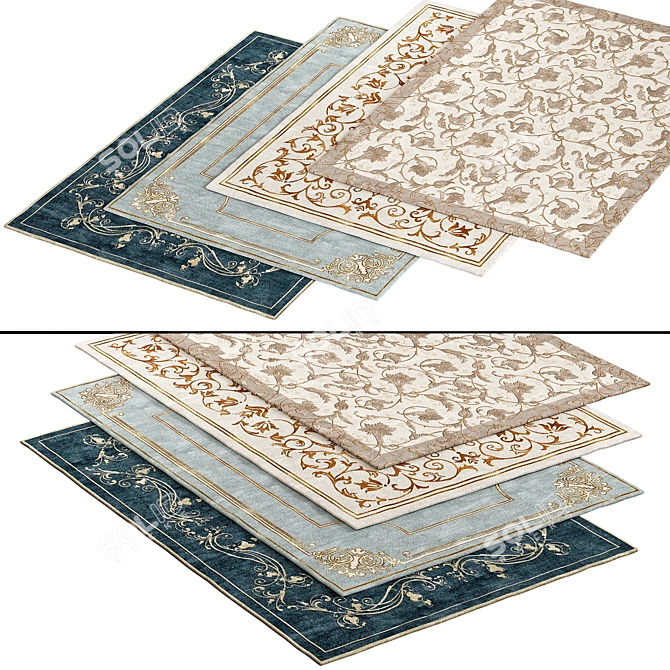 Luxury Rug, 142: 200cmx300cm 3D model image 2