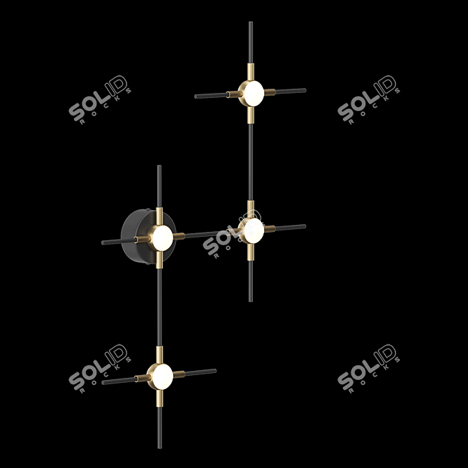 Modern LED Wall Lamp: Lampatron INSTANT 3D model image 2