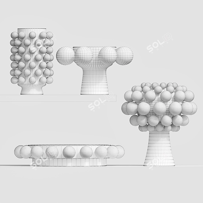 Ethereal Dome Vase 3D model image 2