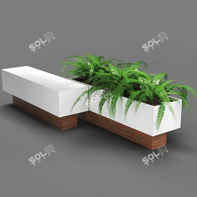 PolyCount 119k Unique Bench 3D model image 2