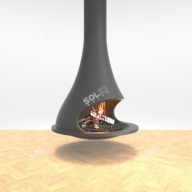Tatiana Mosaic Electric Fireplace 3D model image 2