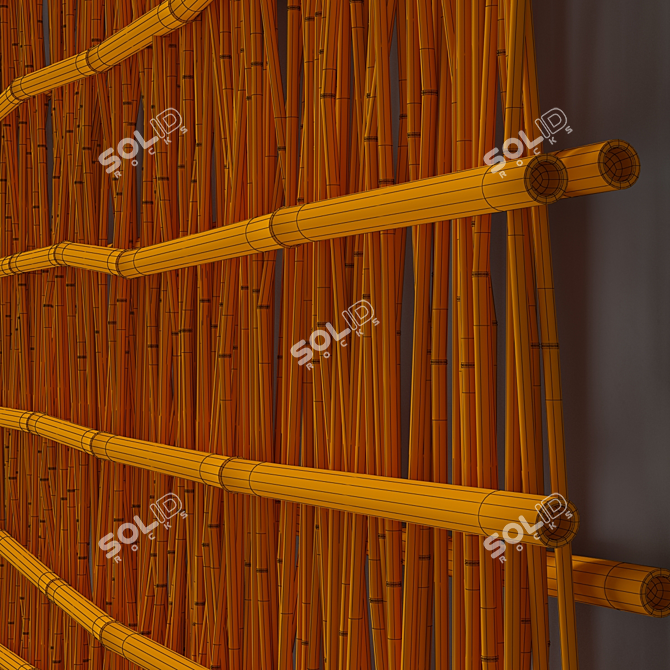 Bamboo Branch Decor n25 | Handcrafted Natural Bamboo Home Decor 3D model image 5