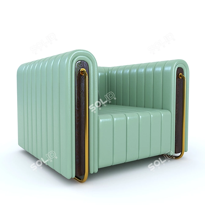 Mezzo RIVERS Armchair: Stylish, Comfortable, Timeless 3D model image 6