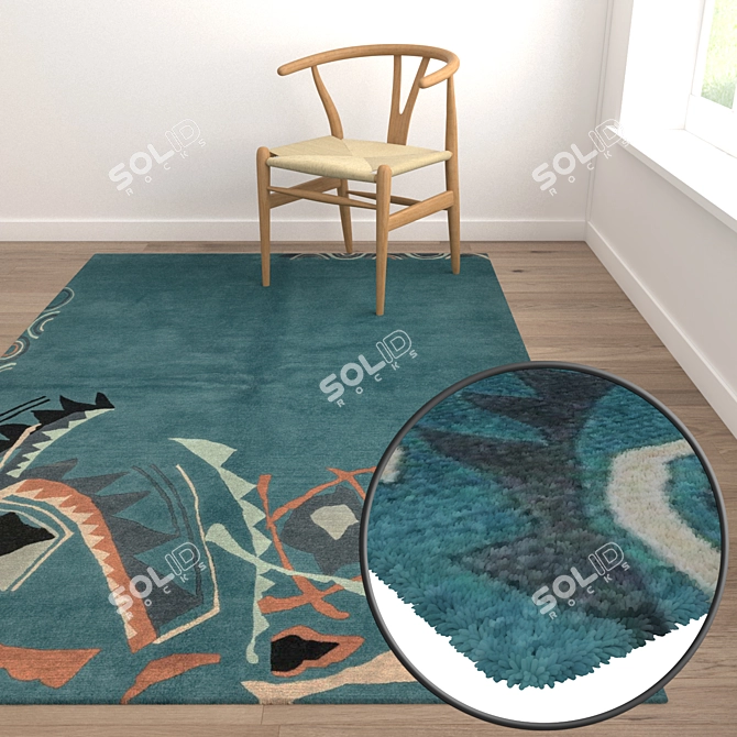 1940's Carpet Set 3D model image 5