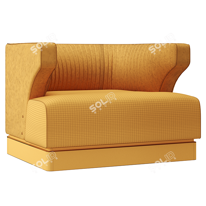 Ammons Jazz-inspired Armchair 3D model image 1