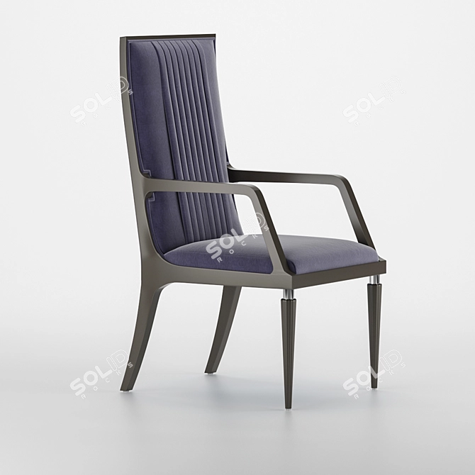 Elegant RHAPSODY Dining Chair 3D model image 1