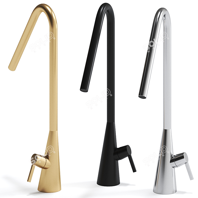 Volcano Stainless Steel Mixer 3D model image 3