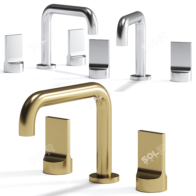 Elegant Minimalist Washbasin by Rubinetterie Stella 3D model image 3