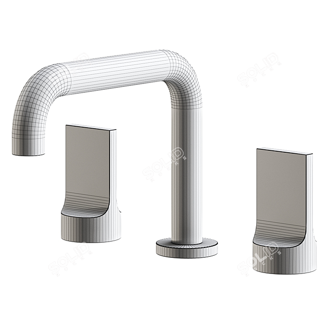 Elegant Minimalist Washbasin by Rubinetterie Stella 3D model image 4