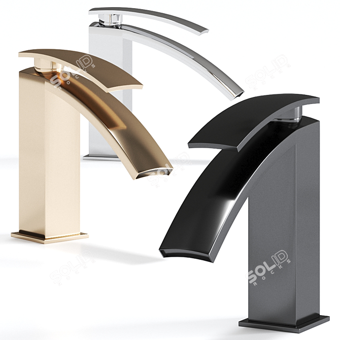 Moon Mono: Stylish Italian Faucet by Zazzeri 3D model image 3