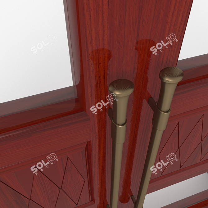 Elegant Classic Door 3D model image 4