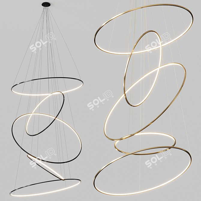 Lohja Lighting: Timeless Elegance 3D model image 1
