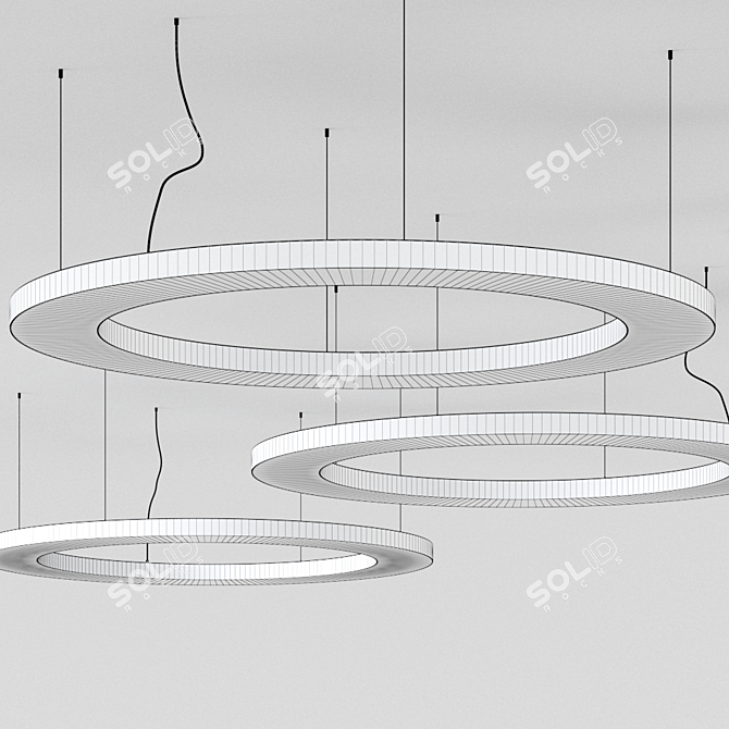 Sattler Anello Pendant Light: Sleek German Design 3D model image 3