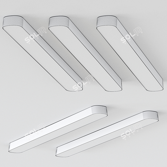 PENDAR Ceiling Light: Sleek Swiss Design 3D model image 2