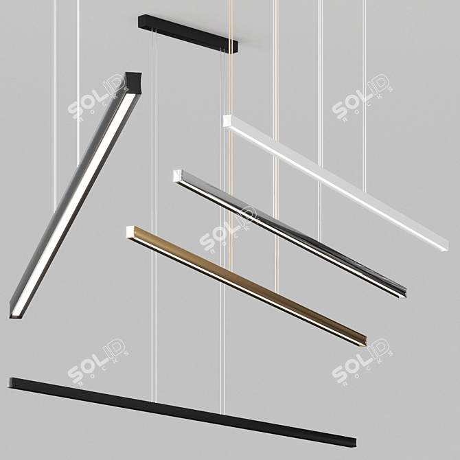 Elegant solar light with Dutch design 3D model image 1