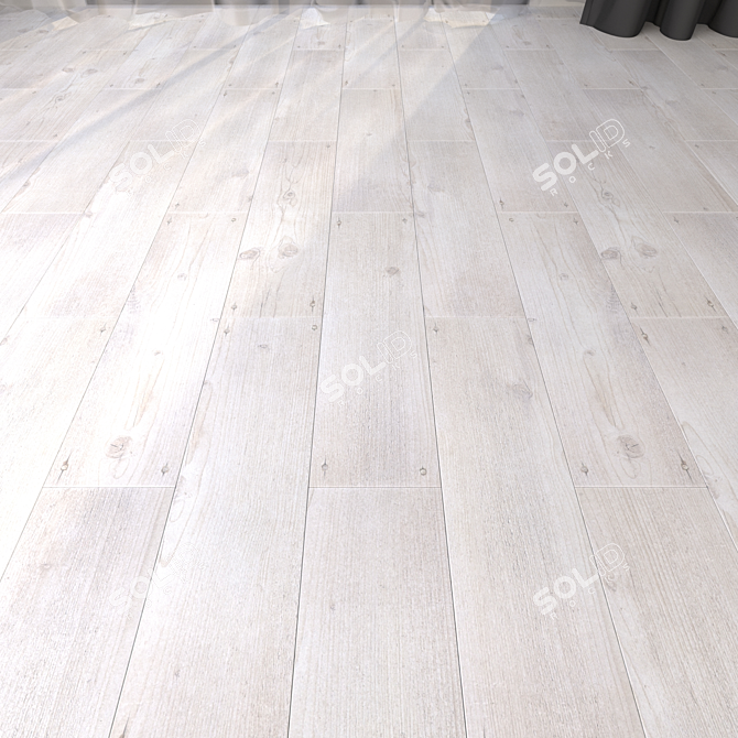 Modern Maple Parquet Flooring 15x60 3D model image 1