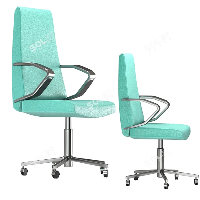 Elegant and Ergonomic Office Chair 3D model image 4