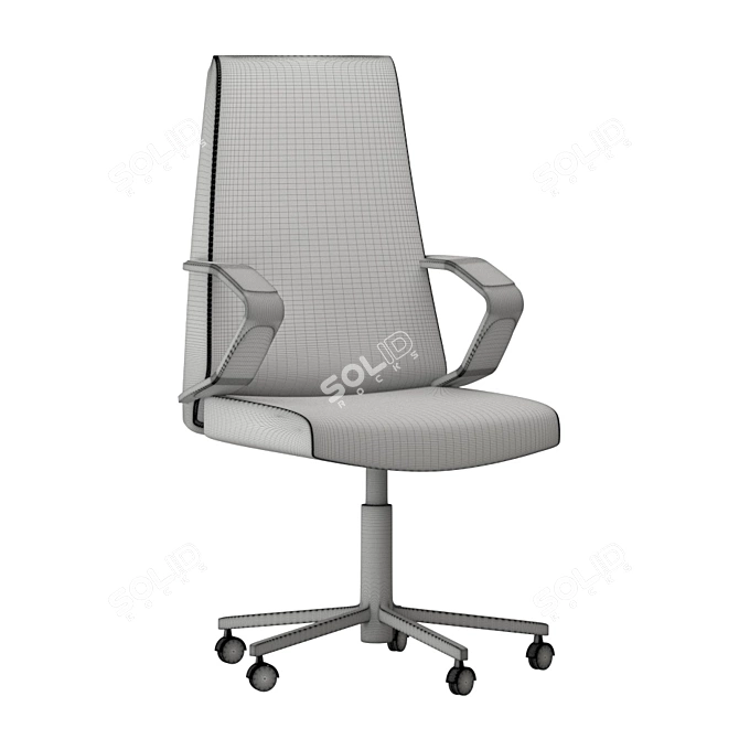 Elegant and Ergonomic Office Chair 3D model image 5