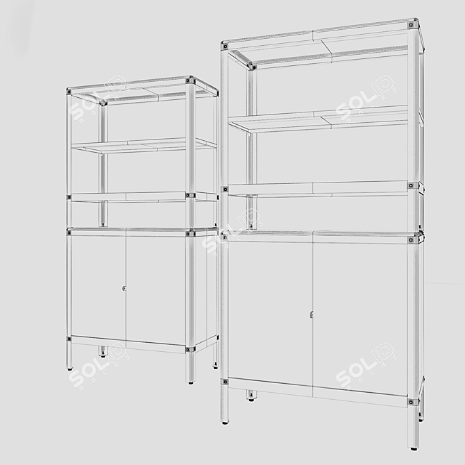 Sleek Kolbjorn Storage Unit 3D model image 3