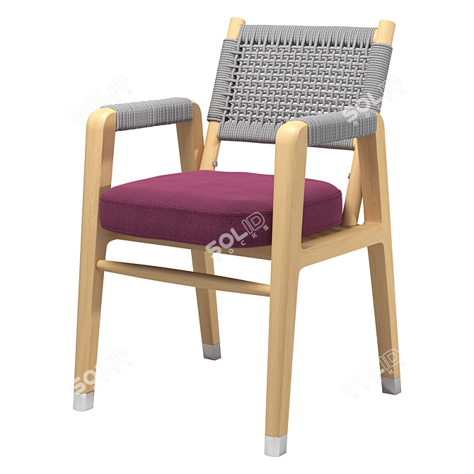 Ortigia Outdoor Chair: Stylish & Comfortable 3D model image 1