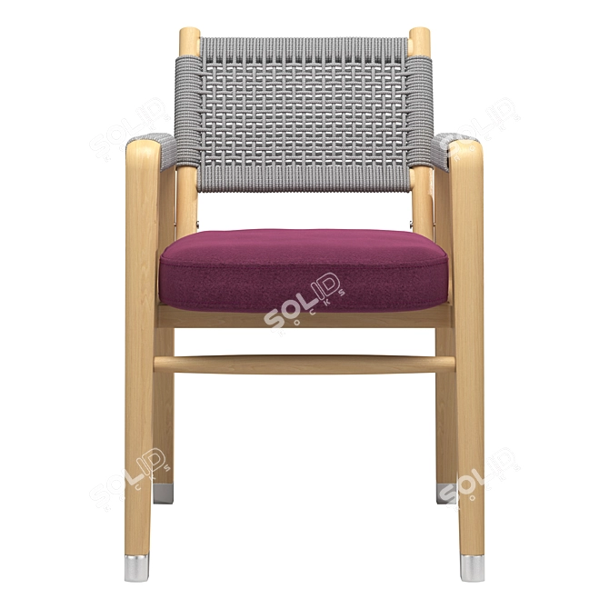 Ortigia Outdoor Chair: Stylish & Comfortable 3D model image 2