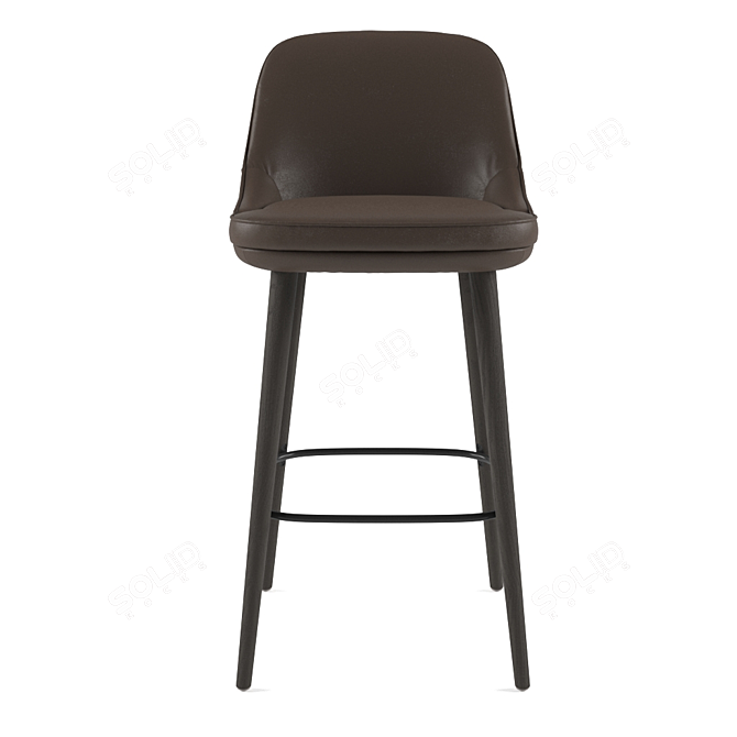 Walter Knoll Bar Stool: Sleek and Stylish 3D model image 3