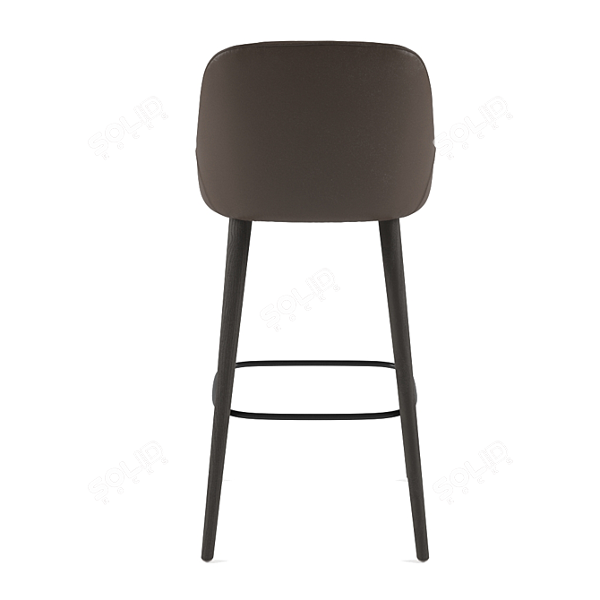 Walter Knoll Bar Stool: Sleek and Stylish 3D model image 4